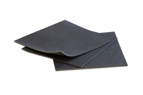 Neoprene (CR) Rubber Sheets Textile Finished 3-Pack